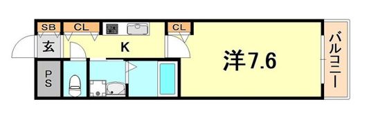 プレジール灘の間取り画像