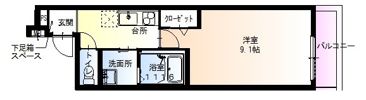 フジパレス長洲本通3番館の間取り画像