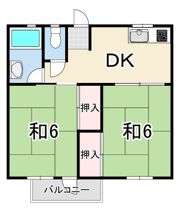 青葉ハイツの間取り画像