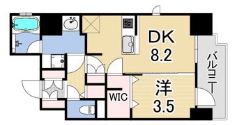 エステムコート神戸元町通2 THE SALONの間取り画像