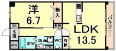 グランジェ東甲子園の間取り画像