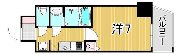 CREST TAPP 神戸湊町 NOIRの間取り画像