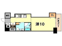 レジディア神戸磯上の間取り画像