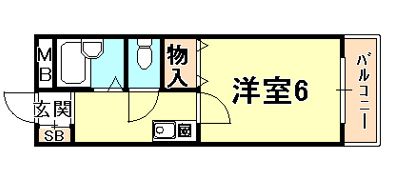 メイゾン芦屋川の間取り画像