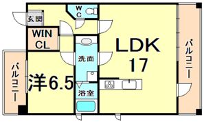 パレス東洋上甲子園の間取り画像