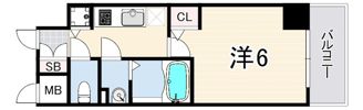 エスリードレジデンス神戸三宮の間取り画像