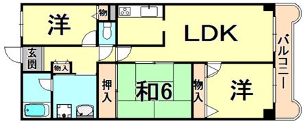 ドミールタワー幸大の間取り画像