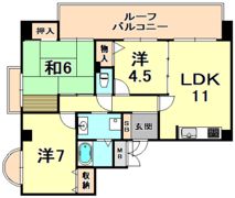 コータース苦楽園の間取り画像