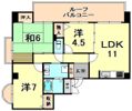 コータース苦楽園の間取り画像