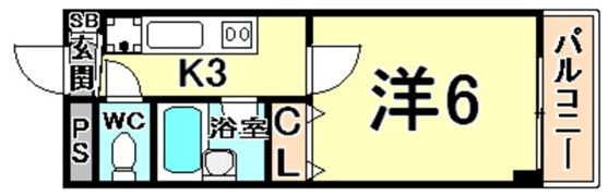 マンション宮本Iの間取り画像
