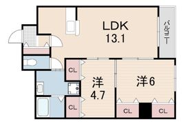 マノワール・ラ山本通の間取り画像