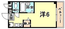 レヂデンス夙川の間取り画像