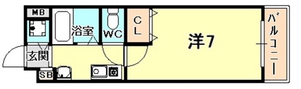 エスポワール西宮の間取り画像