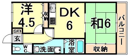 平井マンションの間取り画像