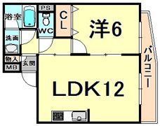 ミスターK北武庫之荘の間取り画像