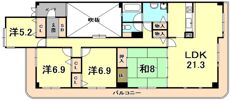 ガーデンヒル苦楽園の間取り画像