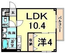 メゾンデュソールの間取り画像