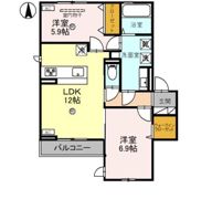 ロゼリアの間取り画像