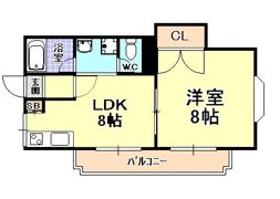 レジデンス・ミラ芦屋の間取り画像