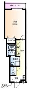 フジパレス西立花ウエストの間取り画像