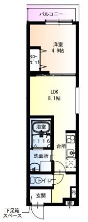 フジパレス西立花ウエストの間取り画像