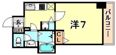 パシフィックレジデンス神戸八幡通の間取り画像