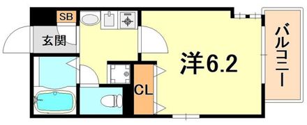 プレサンス神戸駅前の間取り画像