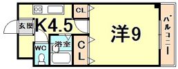 エストゥディオ甲子園口の間取り画像