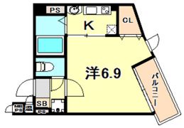 アネスト神戸西元町の間取り画像