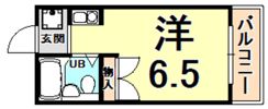 エスケーハイツの間取り画像