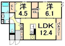 EVISTAGE甲子園の間取り画像