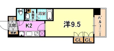 アルファレガロ神戸ウエストの間取り画像