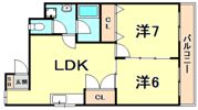ハイツ南郷の間取り画像