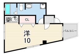 夙川ホワイトマンションの間取り画像