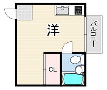 摂陽ハイツ里中町の間取り画像