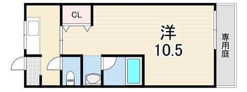 ハイツテンドウの間取り画像