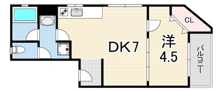 大桝マンションの間取り画像