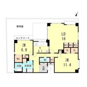 パークハイム御影中町の間取り画像