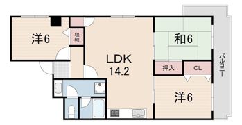 セントラル第2武庫之荘の間取り画像