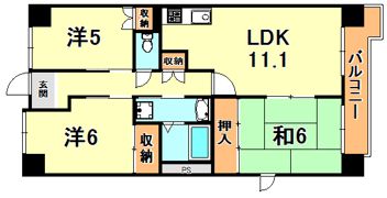 リヴェール御影の間取り画像