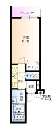 フジパレス尼崎城西の間取り画像