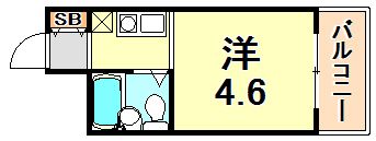ライフピアモア六甲の間取り画像