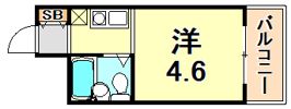 ライフピアモア六甲の間取り画像