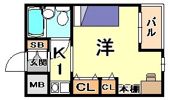 ラ・フェ・ブランシュ岡本の間取り画像