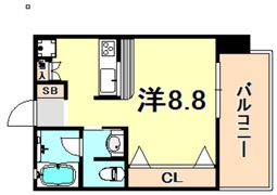 ワコーレ新神戸カデンツァの間取り画像