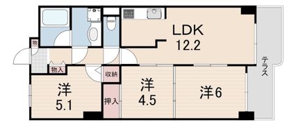 アローマ伊丹の間取り画像
