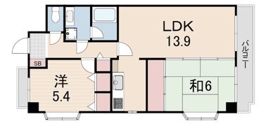 ベルシャトー（東灘区）の間取り画像