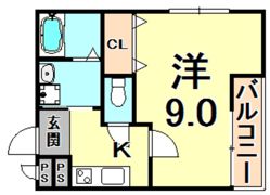 フジパレス西宮EASTの間取り画像