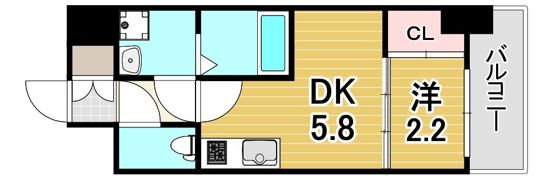 アドバンス神戸ラシュレの間取り画像