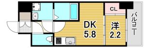 アドバンス神戸ラシュレの間取り画像
